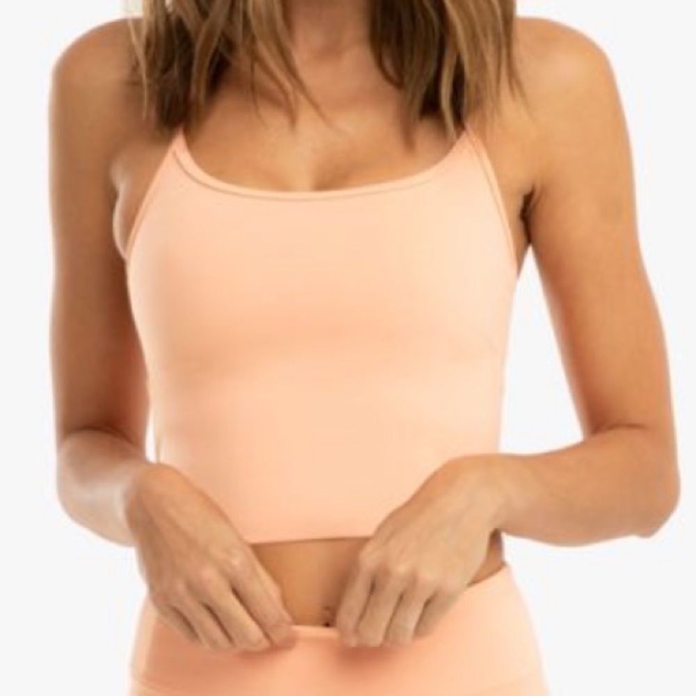 NWT Koral Leah Blackout Sports Bra - Pompano Orange Sz Small